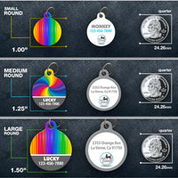 Rainbow Pet ID Tag