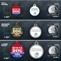 Rescue Dog Pet ID Tag