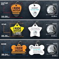 I Ride Shotgun Pet ID Tag