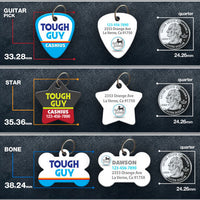Tough Guy Pet ID Tag