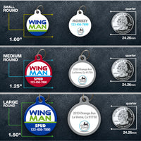 Wing Man Pet ID Tag