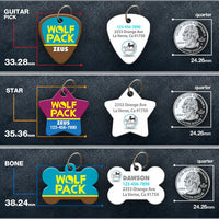 Wolf Pack Pet ID Tag