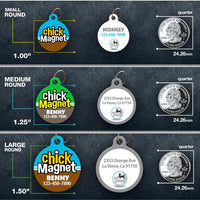 Chick Magnet Pet ID Tag - Aw Paws