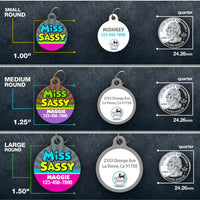 Miss Sassy Pet ID Tag