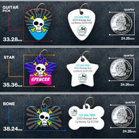 Skull Pet ID Tag - Aw Paws