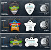 Plain Pet ID Tag for Dog or Cat | Various Sizes and Colors - Aw Paws
