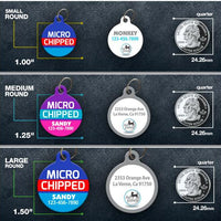 Microchipped Pet ID Tag - Aw Paws