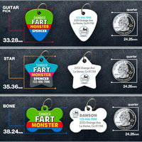 Fart Monster Pet ID Tag - Aw Paws