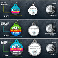 Fart Monster Pet ID Tag - Aw Paws