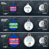 Deflate Gate Pet ID Tag - Aw Paws
