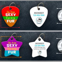I'm Too Sexy Pet ID Tag - Aw Paws
