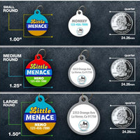 Little Menace Pet ID Tag - Aw Paws