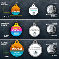 Toxic Gas Pet ID Tag - Aw Paws