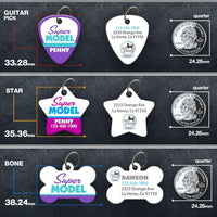 Super Model Pet ID Tag - Aw Paws