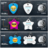 Emoji Faces Pet ID Tag - Aw Paws