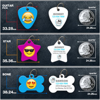 Emoji Faces Pet ID Tag - Aw Paws