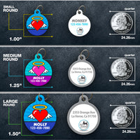 Angel Heart Pet ID Tags