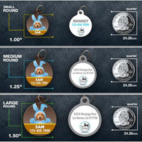 Blue Bunny Photo Pet ID Tag