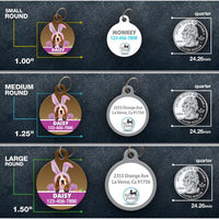 Pink Bunny Pet ID Tag - Aw Paws