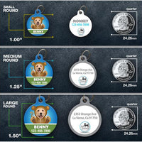 Boy Monkey Photo Pet ID Tag