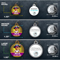 Girl Pirate Pet ID Tag - Aw Paws