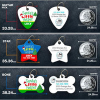 Santa's Little Helper Pet ID Tag - Aw Paws