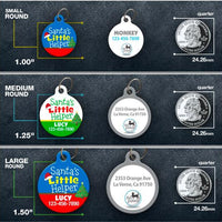 Santa's Little Helper Pet ID Tag - Aw Paws