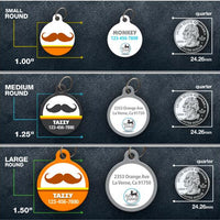 Mustache Halloween Pet ID Tag - Aw Paws