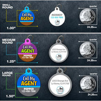 Call My Agent Pet ID Tag