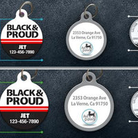 Black and Proud Pet ID Tag