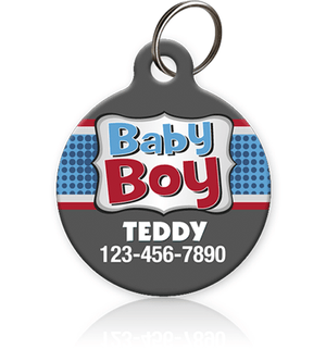 Baby Boy Pet ID Tag