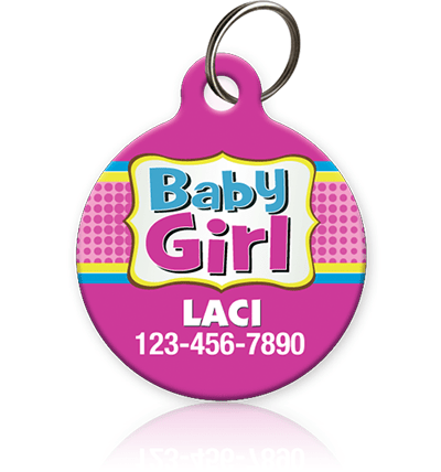 Baby Girl Pet ID Tag