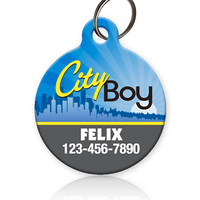 City Boy Pet ID Tag - Aw Paws