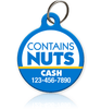 Contains Nuts Pet ID Tag - Aw Paws