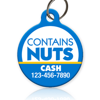 Contains Nuts Pet ID Tag - Aw Paws