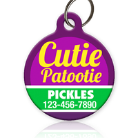 Cutie Patootie Pet ID Tag - Aw Paws