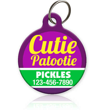 Cutie Patootie Pet ID Tag - Aw Paws