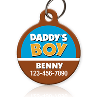 daddy's boy pet id tag