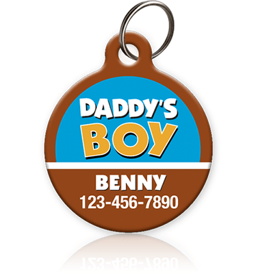 daddy's boy pet id tag