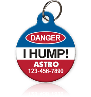 Danger I Hump Pet ID Tag - Aw Paws