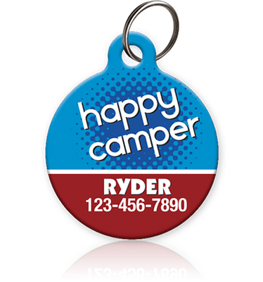 Happy Camper Pet ID Tag - Aw Paws