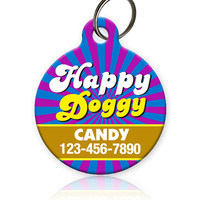 Happy Doggy Pet ID Tag - Aw Paws