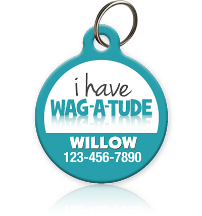 Wag-A-Tude Pet ID Tag