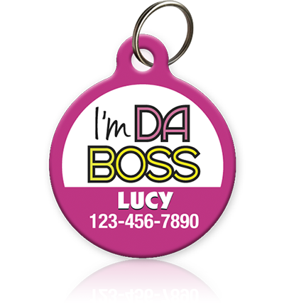 I'm Da Boss Pet ID Tag