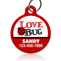 love bug pet id tag