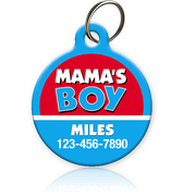 Mama's Boy Pet ID Tag