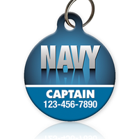 Navy Pet ID Tag