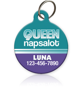 Queen Napsalot Pet ID Tag