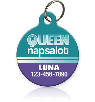 Queen Napsalot Pet ID Tag