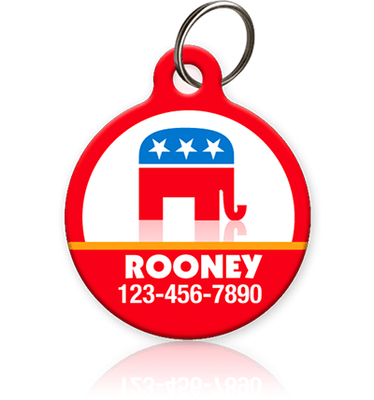 GOP Elephant Pet ID Tag - Aw Paws